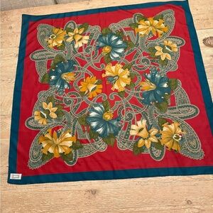 Hasting & Smith Vintage Floral Silk Scarf EUC